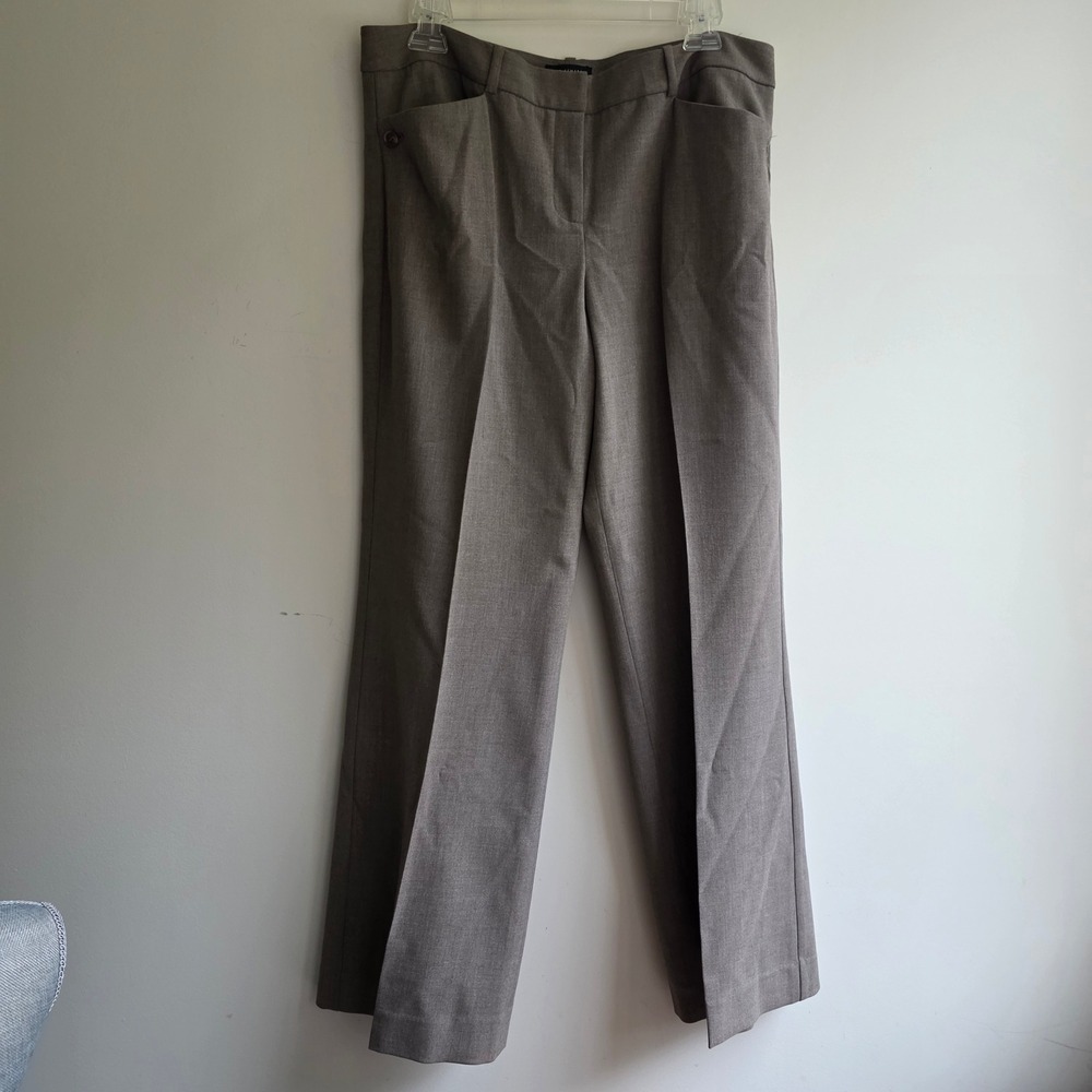 The Limited Cassidy Fit Dress Pants Taupe Brown Straight Leg Size 12S
